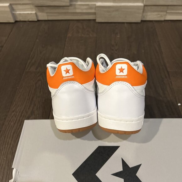 Converse Fastbreak Pro Mid Sneakers Men's Size 11 White/ Orange A09185C - Picture 5 of 7